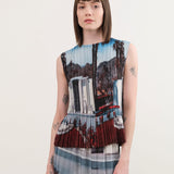 No. 6 Apparel Womens Blouses Rae Tank in Cinema