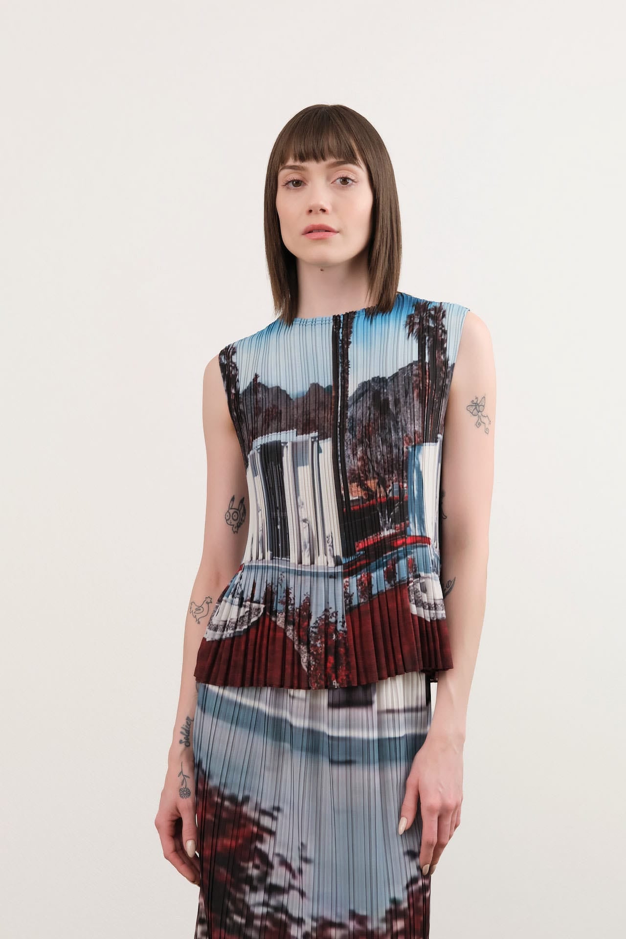 No. 6 Apparel Womens Blouses Rae Tank in Cinema