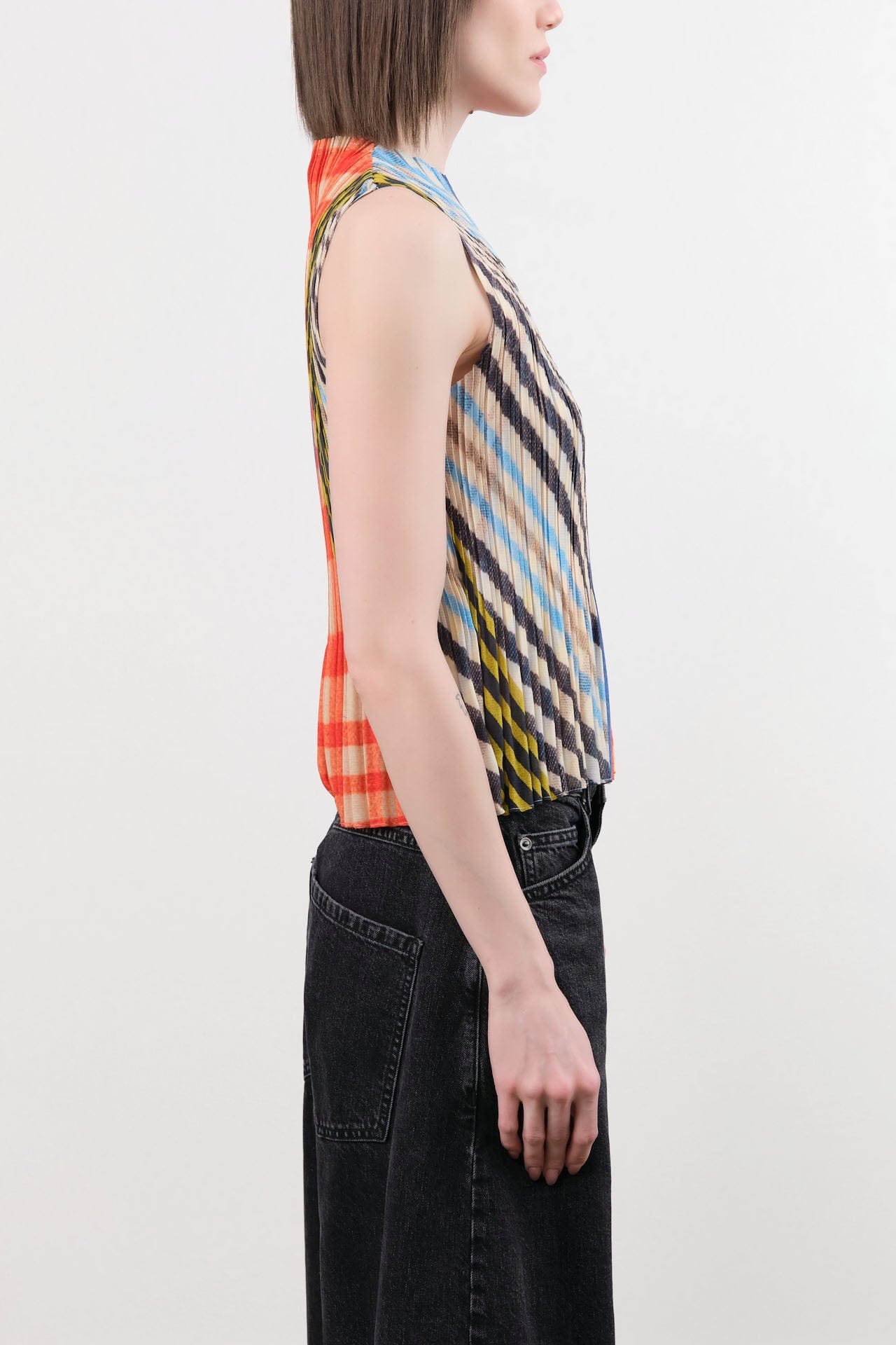 No. 6 Apparel Womens Blouses Rae Tank in Plaid