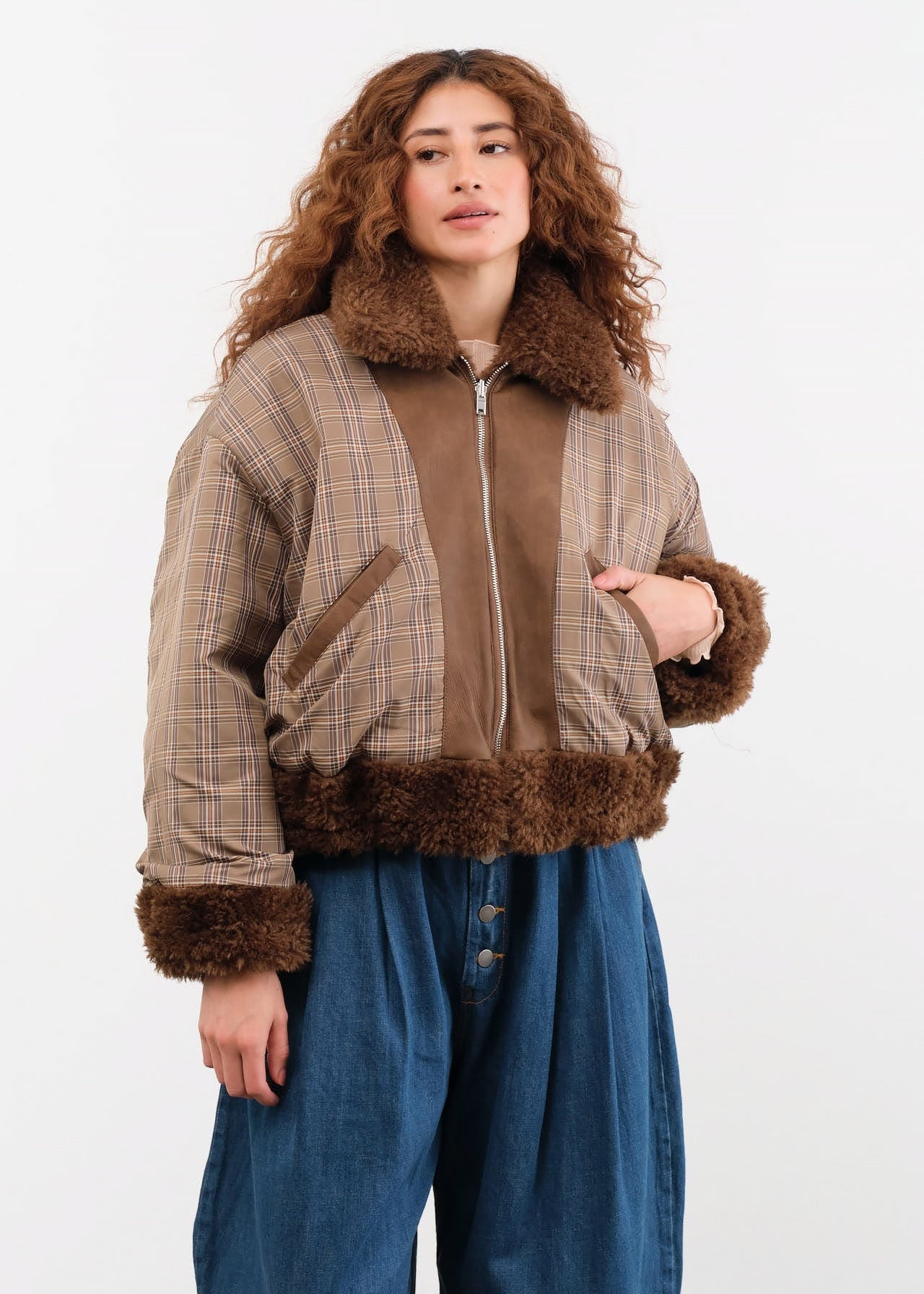 No. 6 Apparel Womens Outerwear Reversible Wicke Bomber