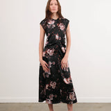 No. 6 Apparel Womens Dresses Rochelle Dress in Black Rose