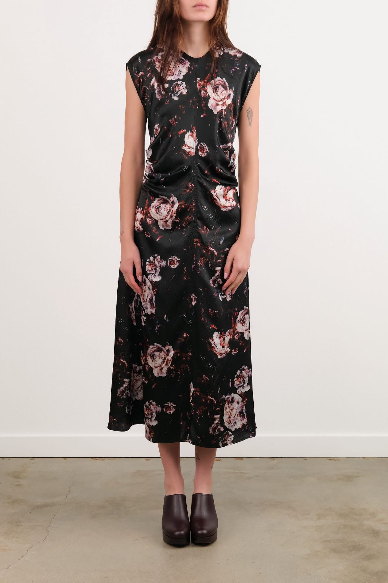 No. 6 Apparel Womens Dresses Rochelle Dress in Black Rose