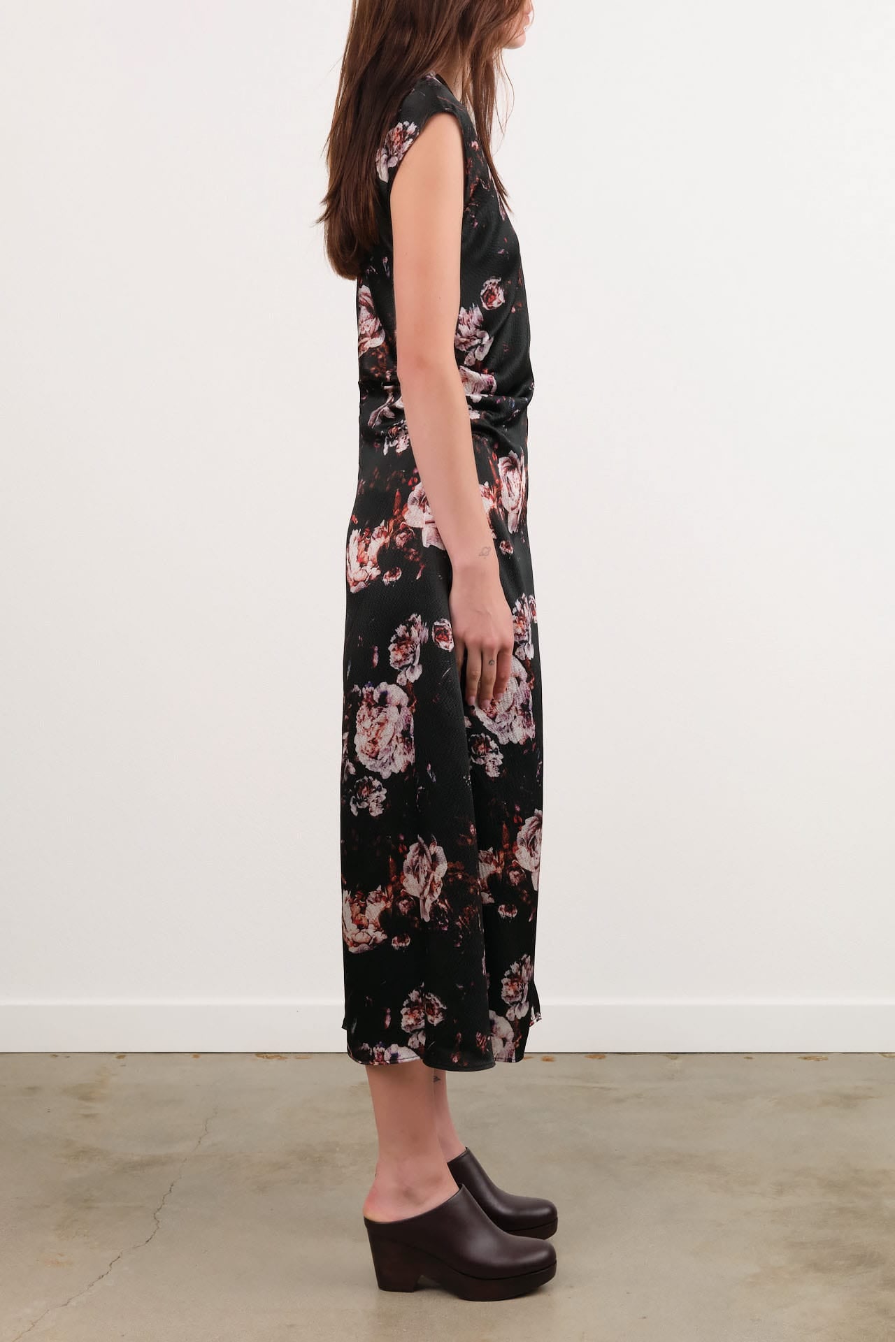No. 6 Apparel Womens Dresses Rochelle Dress in Black Rose
