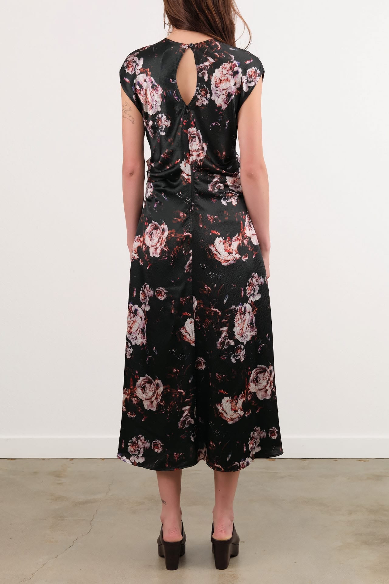 No. 6 Apparel Womens Dresses Rochelle Dress in Black Rose
