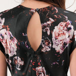 No. 6 Apparel Womens Dresses Rochelle Dress in Black Rose