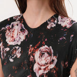 No. 6 Apparel Womens Dresses Rochelle Dress in Black Rose