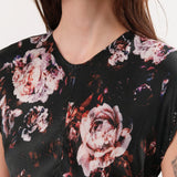 No. 6 Apparel Womens Dresses Rochelle Dress in Black Rose