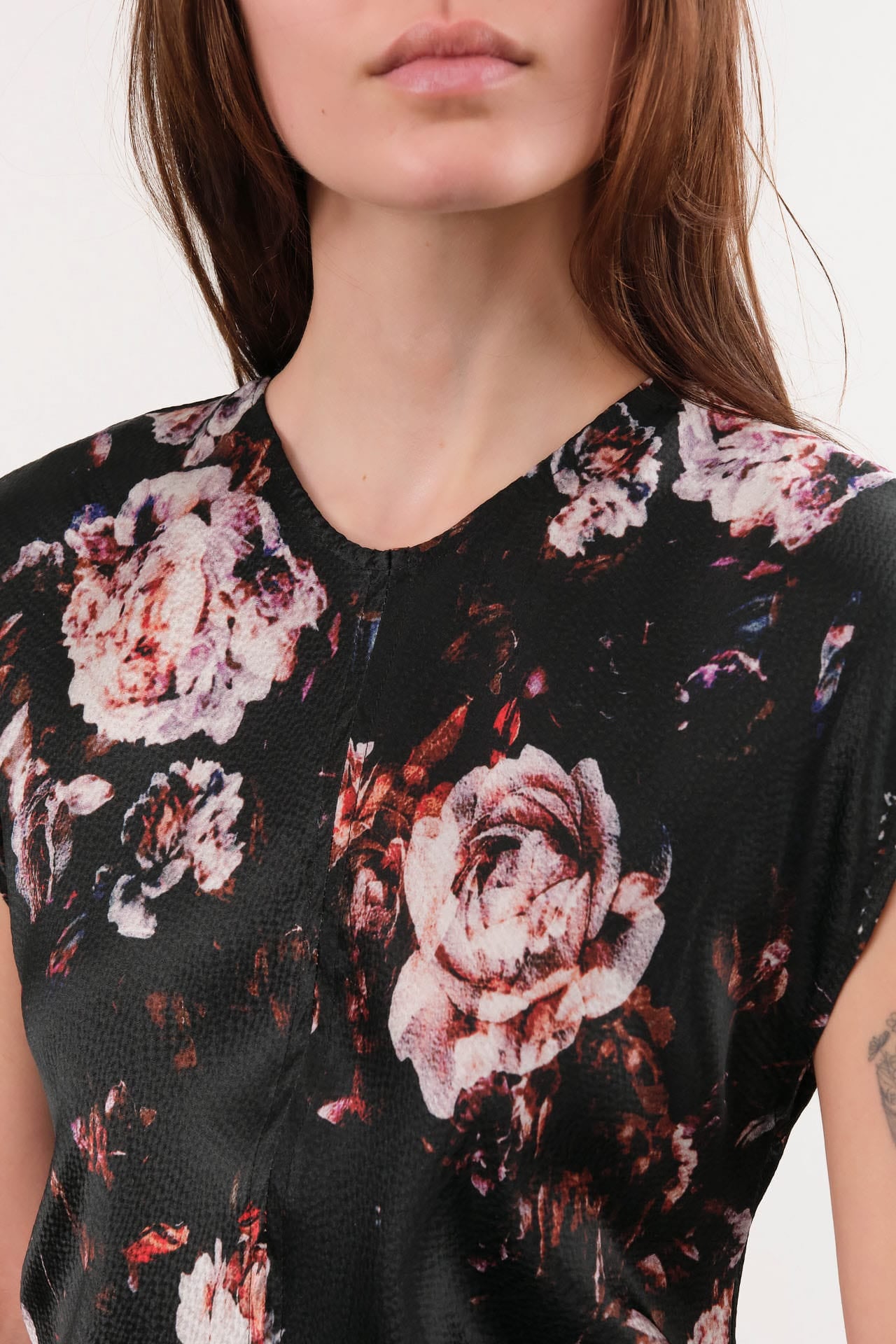 No. 6 Apparel Womens Dresses Rochelle Dress in Black Rose