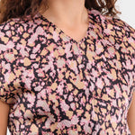 No. 6 Apparel Womens Dresses Rochelle Dress in Pink Ink Blot