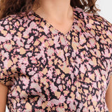 No. 6 Apparel Womens Dresses Rochelle Dress in Pink Ink Blot