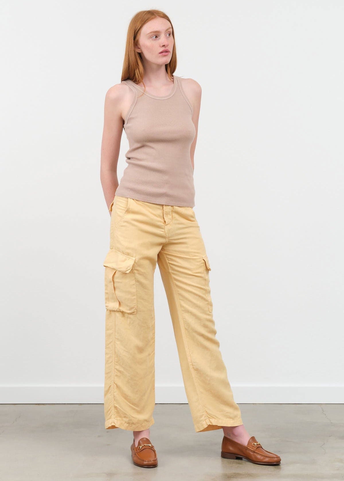 NSF Apparel Womens Pants Bennett Cargo Pant Daylilly / 24