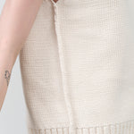 Sweater Vest in Soft White Cream Catalina Top by NSF 