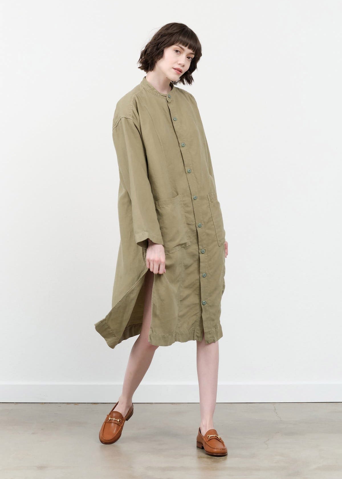 NSF Apparel Womens Dresses Coral Dress Dusty Green / XSmall