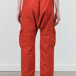 Mars Red Drop Crotch Pants with Drop Crotch NSF Eddy Pants and Drawstring Waist