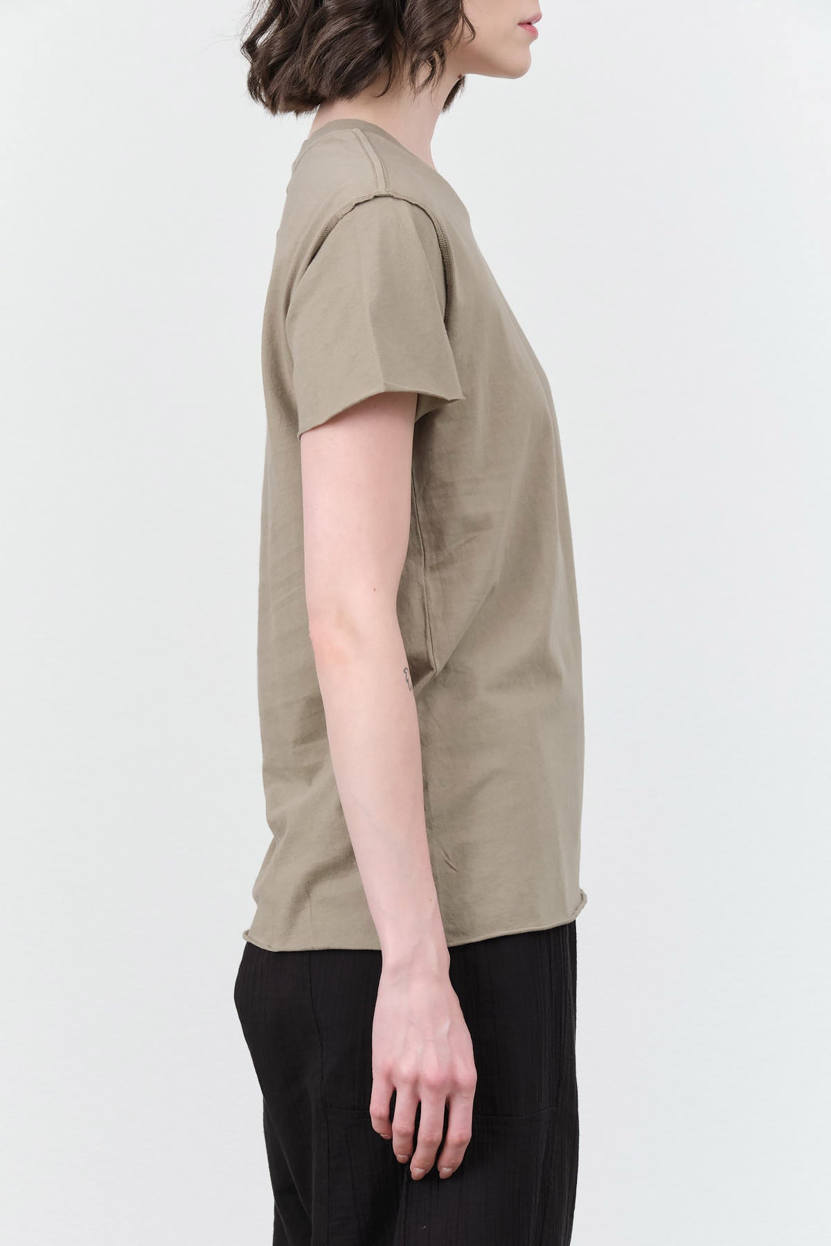 NSF Basic Short Sleeve Tee Shirt Moore Tee in Light Green Fern