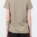 NSF Short Sleeve Moore Tee in Light Green Fern with Rolled Hems 