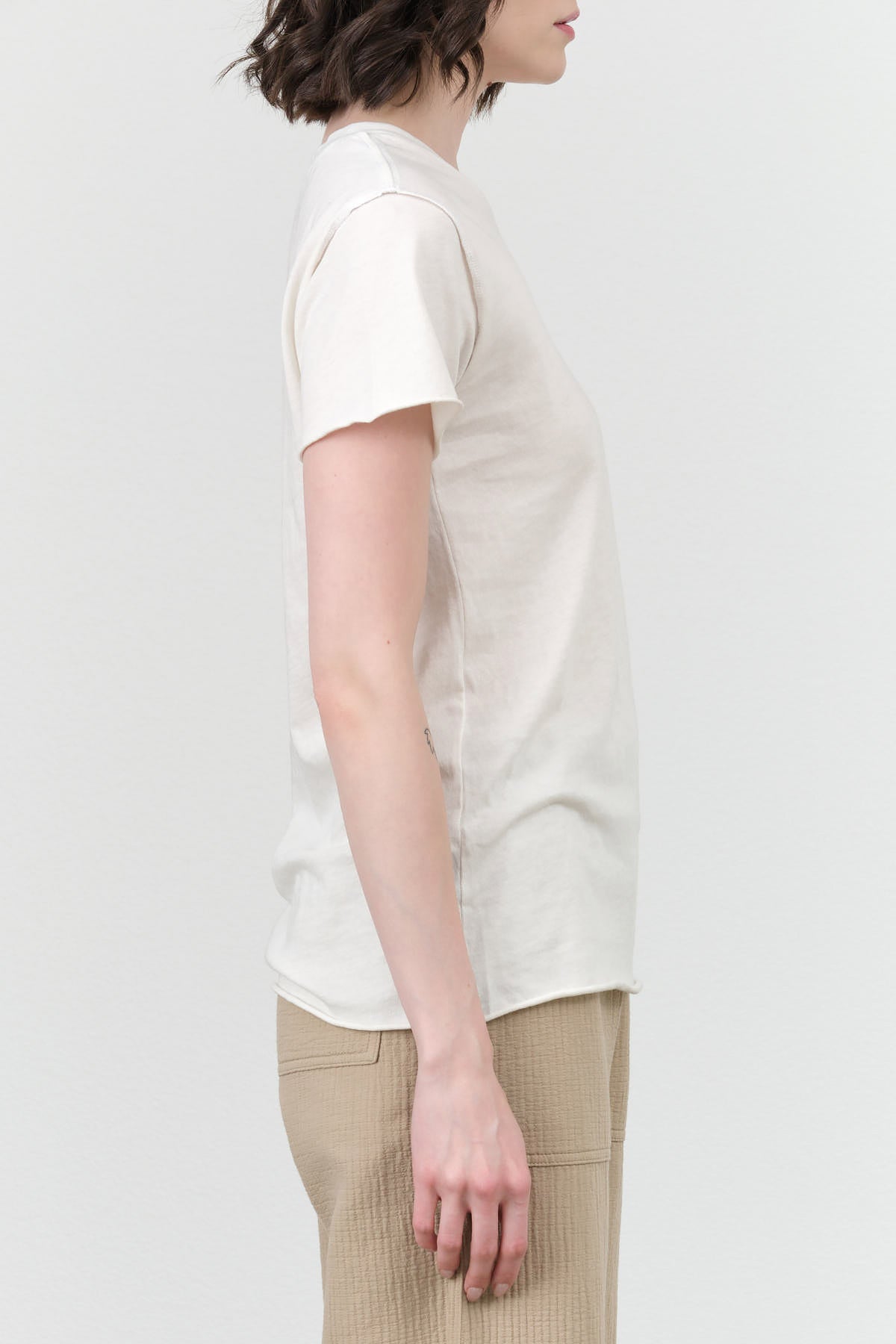 NSF Basic Short Sleeve Moore Tee in Soft White