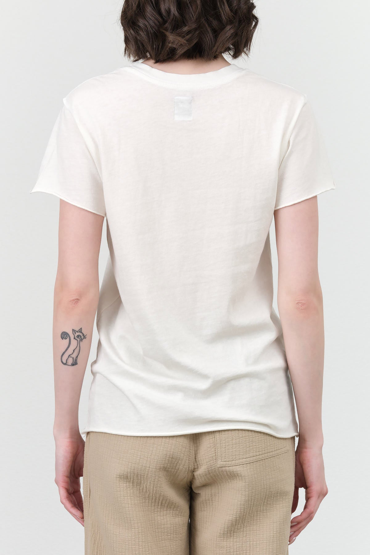 Basic Soft Bright White Short Sleeve Moore Tee by NSF 