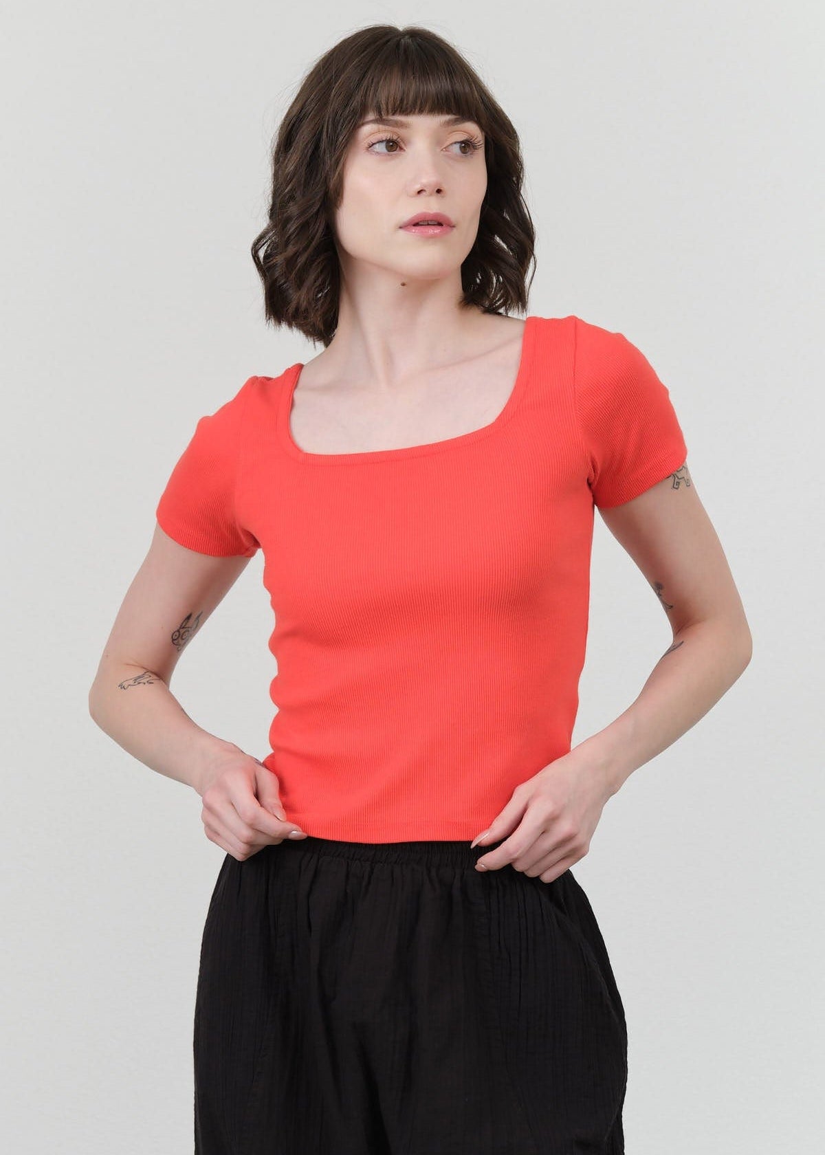 NSF Apparel Womens Blouses Noelle Top in Mars Mars / XSmall