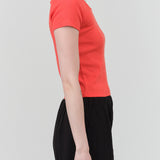 NSF Square Neck Noelle Top in Mars Red