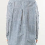 Nymane Apparel Womens Blouses Chris Shirt in Block Print Stripe