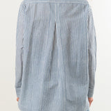 Nymane Apparel Womens Blouses Chris Shirt in Block Print Stripe