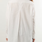 Nymane Apparel Womens Blouses Chris Shirt in White Stitch