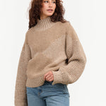 Nymane Nadia Diamond Sweater in Brown and Molle Tree