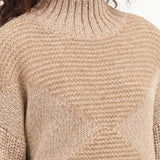 Brown and Molle Tree Nadia Diamond Sweater by Nymane