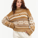 Nymane Nadia Jacquard Sweater in Mustard