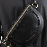 Il Bisonte Accessories Bags Oliveta Belt Bag in Nero Nero / 11" L X 6" W X 0.5" D