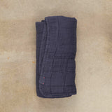 OONA Home Bedding The Plaid Bed Cover Dark Blue / 49" L X 63" W