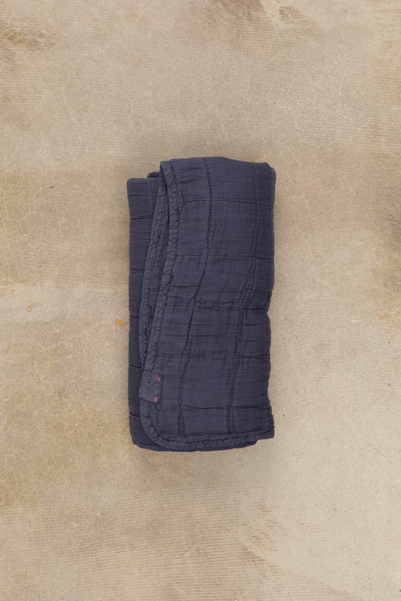 OONA Home Bedding The Plaid Bed Cover Dark Blue / 49" L X 63" W