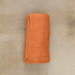 OONA Home Bedding The Plaid Bed Cover Caramel / 49" L X 63" W