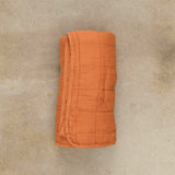 OONA Home Bedding The Plaid Bed Cover Caramel / 49" L X 63" W