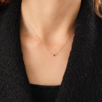 Pamela Love Jewelry Necklaces Bezel Heart Pendant Necklace 14K Yellow Gold / 16" Chain