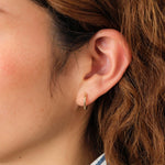 Pamela Love Jewelry Earrings Hand Carved Huggie 14K Yellow Gold / Single