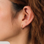 Pamela Love Jewelry Earrings Hand Carved Huggie 14K Yellow Gold / Single