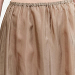 Khaki Bemberg Taffeta Slip Under Skirt by Pas de Calais