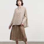 Pas de Calais Bemberg Taffeta Slip Under Skirt in Khaki