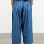 Back view of 7 oz Cotton Linen Denim Pants