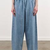 Pas de Calais Apparel Womens Pants 8 oz Natural Denim Easy Pants