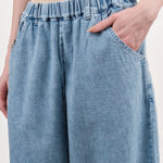 Pas de Calais Apparel Womens Pants 8 oz Natural Denim Easy Pants