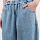 Pas de Calais Apparel Womens Pants 8 oz Natural Denim Easy Pants