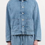 Pas de Calais Apparel Womens Jackets 8 oz Natural Denim Jacket