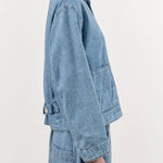 Pas de Calais Apparel Womens Jackets 8 oz Natural Denim Jacket