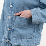 Pas de Calais Apparel Womens Jackets 8 oz Natural Denim Jacket