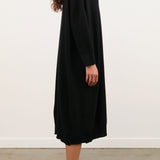 Pas de Calais Apparel Womens Dresses Airy Merino Wool Patterned Panel Switch Dress