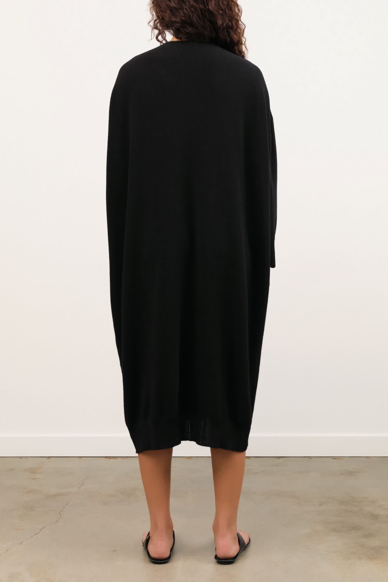 Pas de Calais Apparel Womens Dresses Airy Merino Wool Patterned Panel Switch Dress