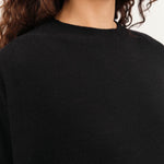 Pas de Calais Apparel Womens Dresses Airy Merino Wool Patterned Panel Switch Dress